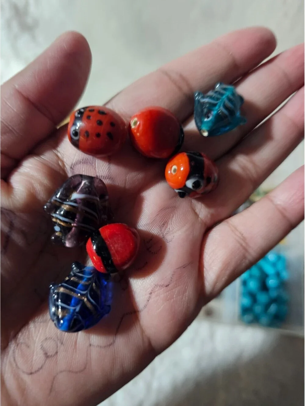 (Lot of 3) Mixed Jewelry Crafting Beads Various Colors & Styles With 3 Boxes